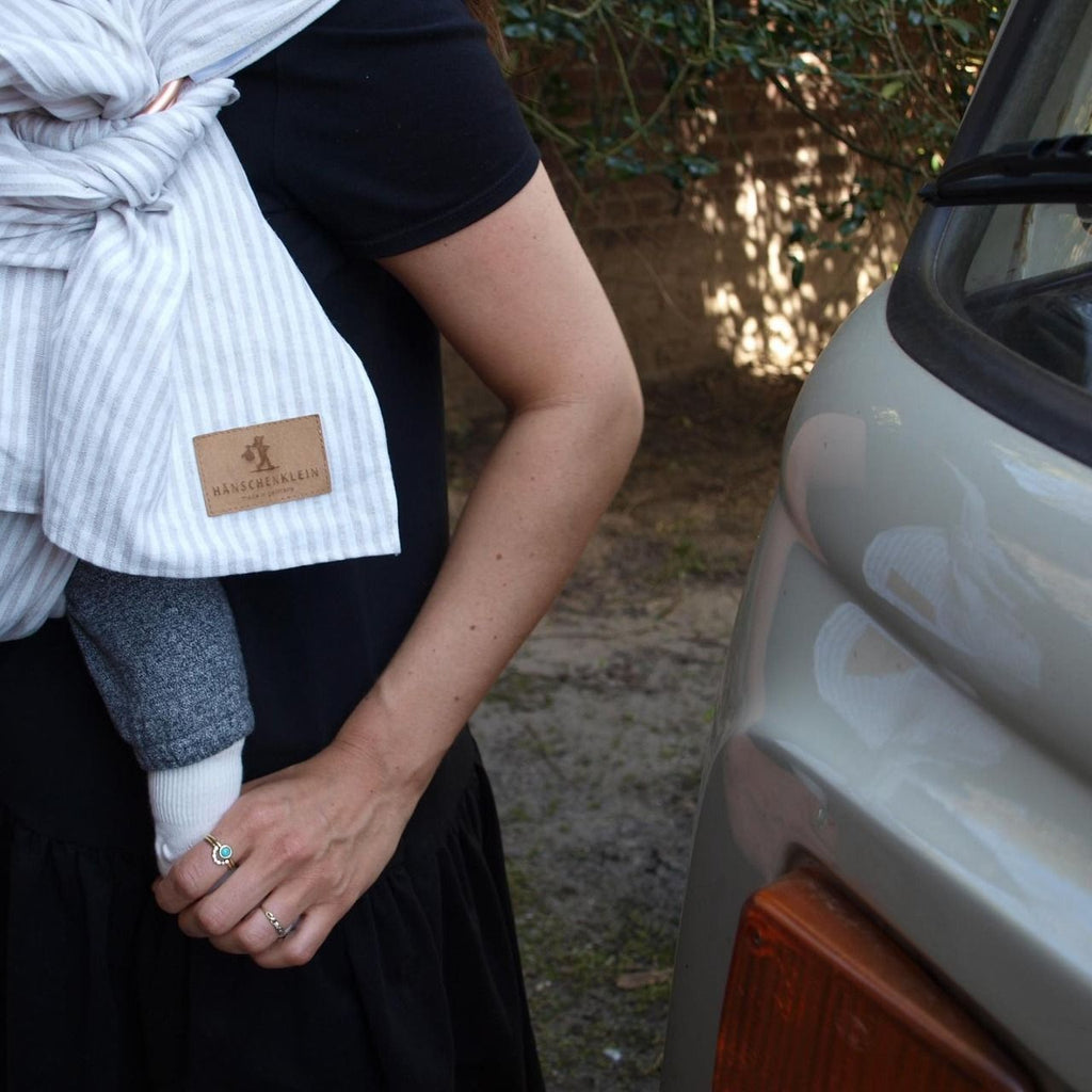 Écharpe de portage en tissu bio dove - hänschenklein
