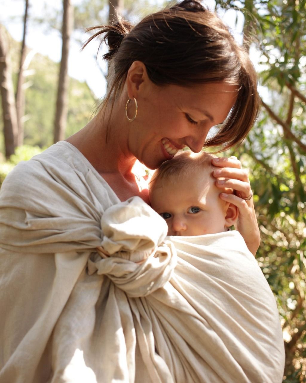 ÉCHARPE PORTE - BÉBÉ &quot;FLAX&quot; - HänschenKlein - Lili Margaret