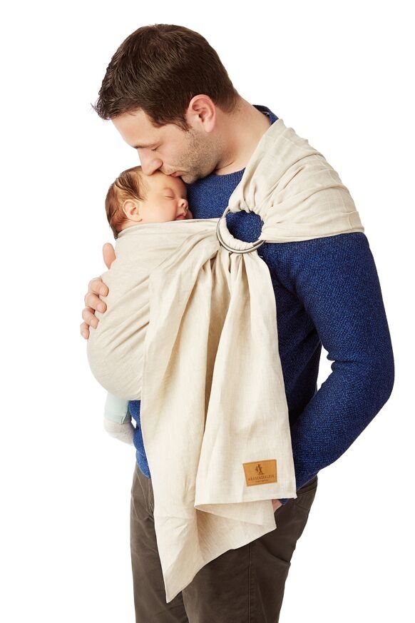 Écharpe de portage en tissu bio flax - hänschenklein