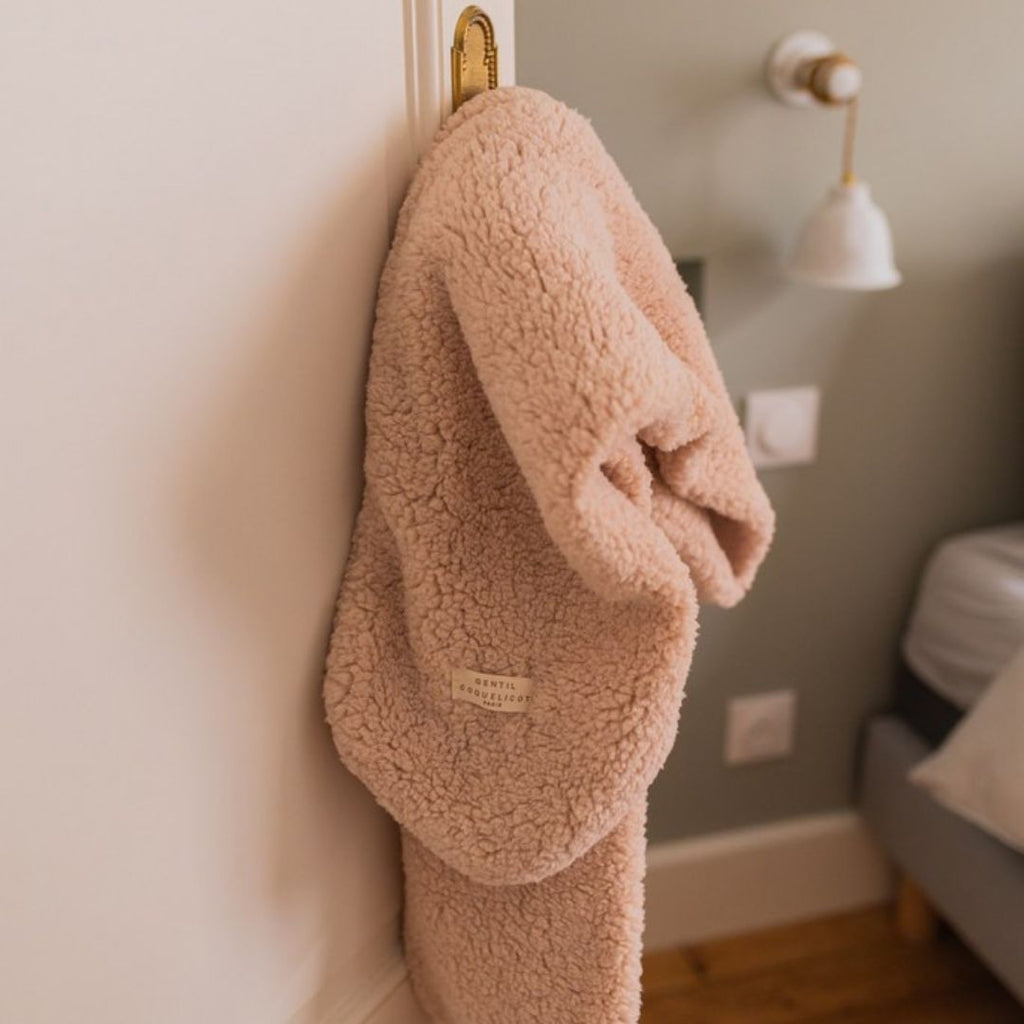 Écharpe sherpa femme – gentil coquelicot