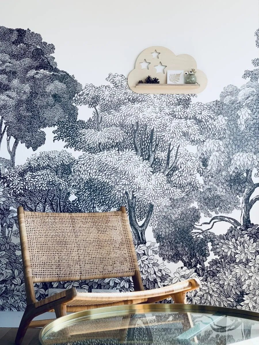 Etagere chambre enfant nuage étoilé - les petites hirondelles