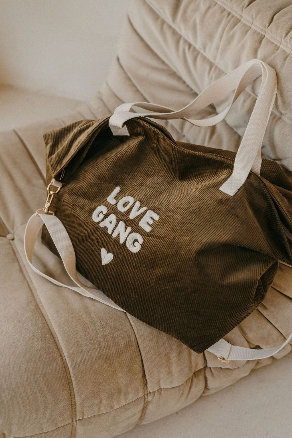 Family bag love gang en velours - zakuw