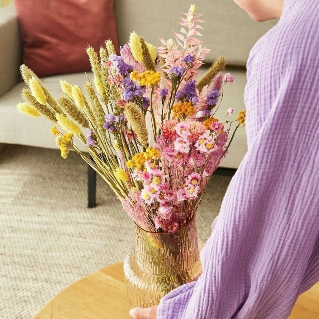 Fleurs séchées | bouquet des champs lilas fleuri - wildflowers by floriette