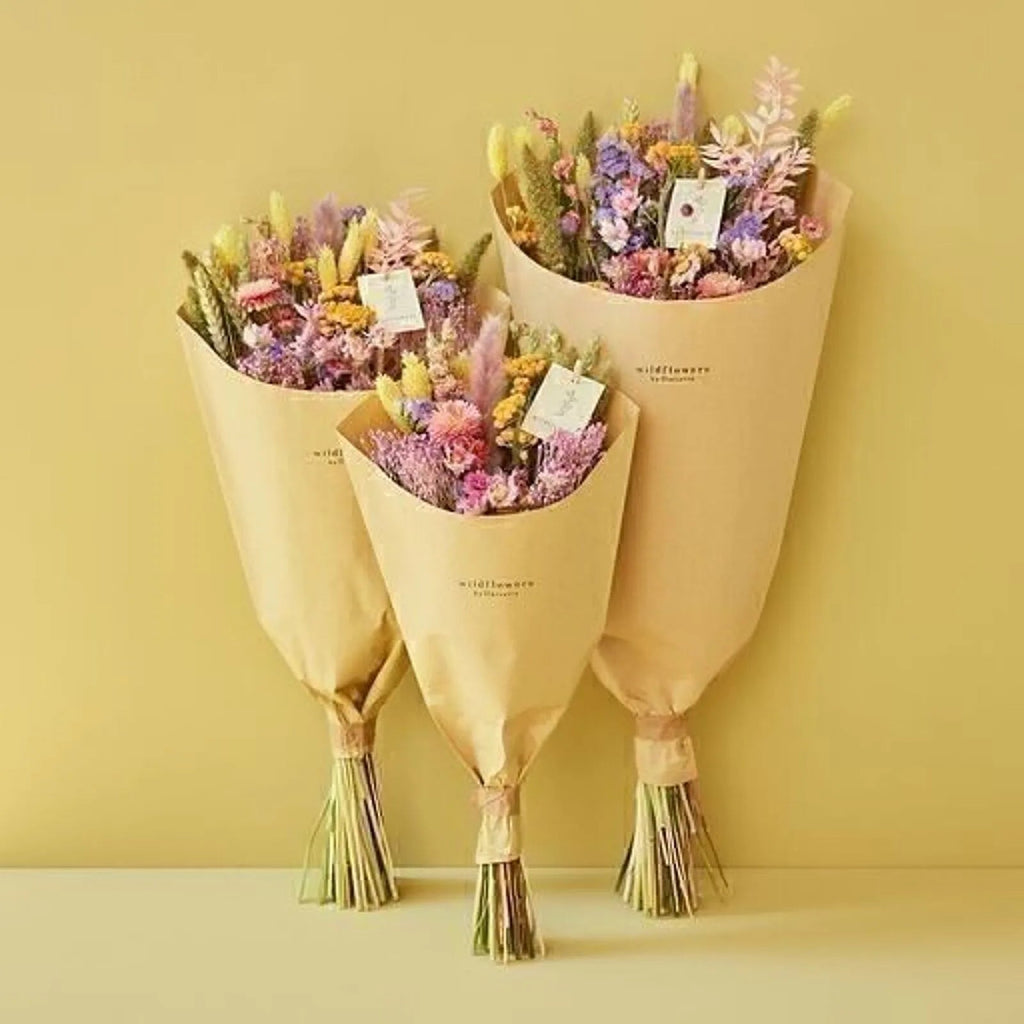Fleurs séchées | bouquet des champs lilas fleuri - wildflowers by floriette