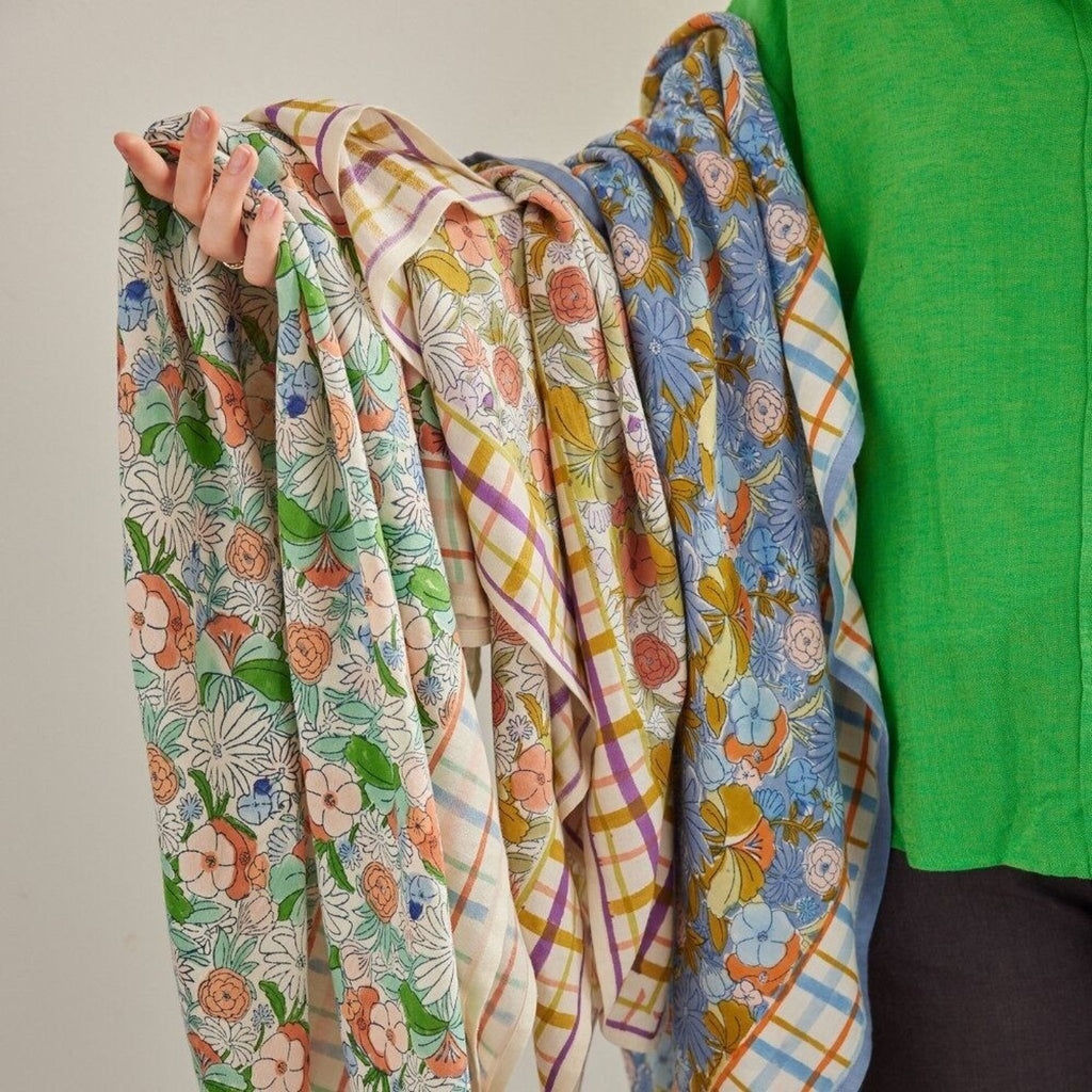 Foulard enfant magic garden green - bonheur du jour