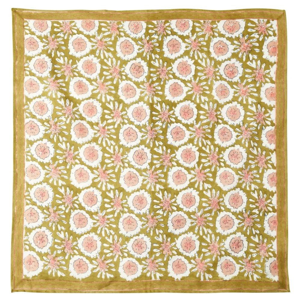 FOULARD ENFANT MARGOTTE OLIVE - Bonheur du Jour - Lili Margaret