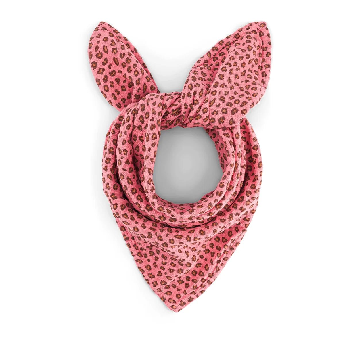 Foulard enfant rose léopard - Rose in april - Lili Margaret