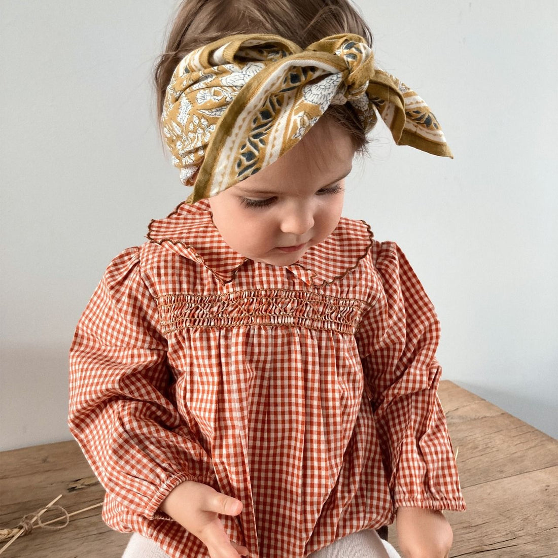 FOULARD ENFANT Tupia Absynthe - Bonheur du Jour - Lili Margaret