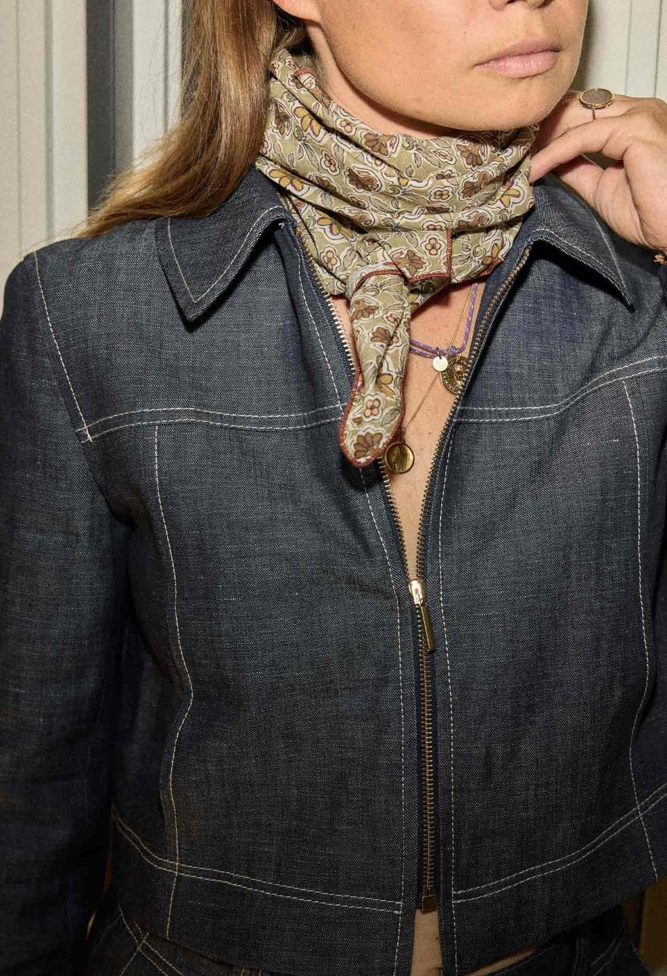 Foulard femme bijou jade - Gabrielle Paris