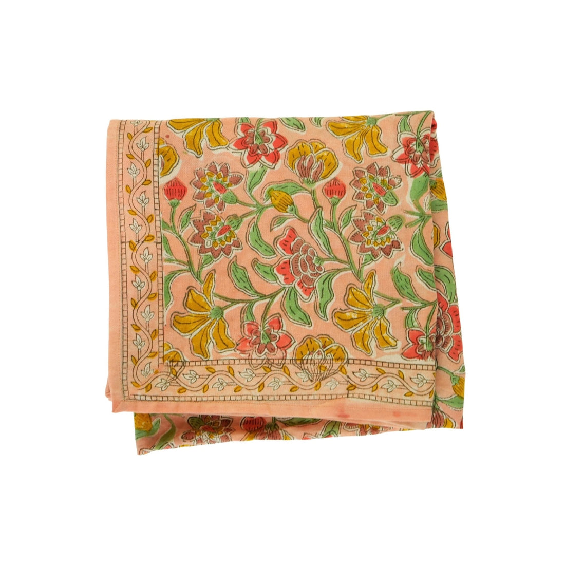 FOULARD FEMME FLEURS INDIENNES BOHEMIAN PINK - Bonheur du Jour - Lili Margaret