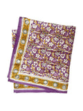 Foulard femme imprimé fleurs indiennes absynthe purple - bonheur du jour paris