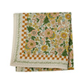 Foulard femme imprimé fleurs indiennes amaia rose corail - bonheur du jour paris