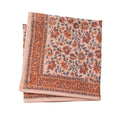 Foulard femme imprimé fleurs indiennes lucette pink - bonheur du jour