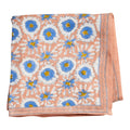 Foulard femme imprimé fleurs indiennes margotte sienne - bonheur du jour paris