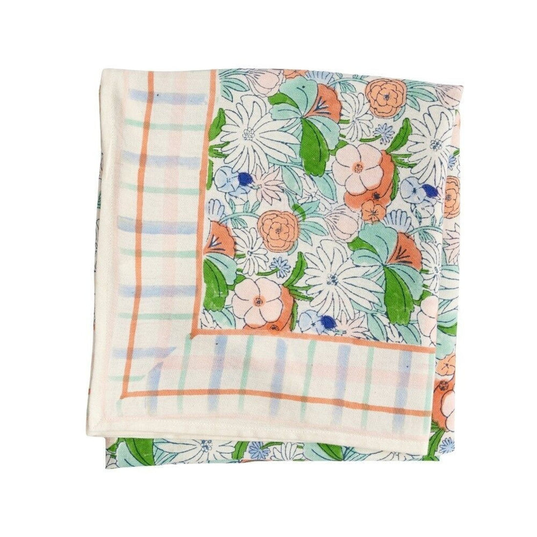 FOULARD FEMME IMPRIMÉ INDIEN MAGIC GARDEN GREEN - Bonheur du Jour - Lili Margaret