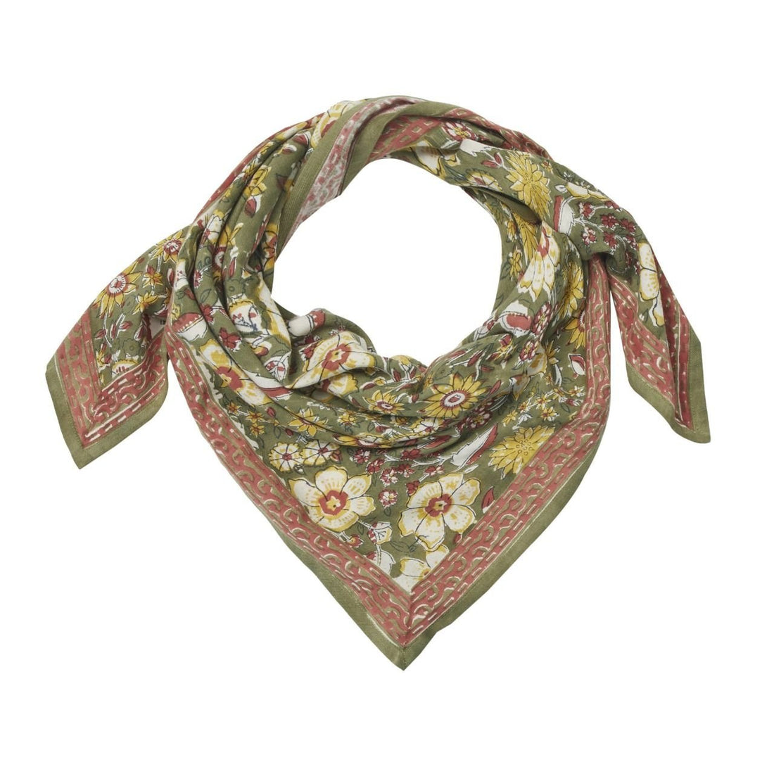 FOULARD FEMME KELILA OLIVE - Bonheur du Jour - Lili Margaret