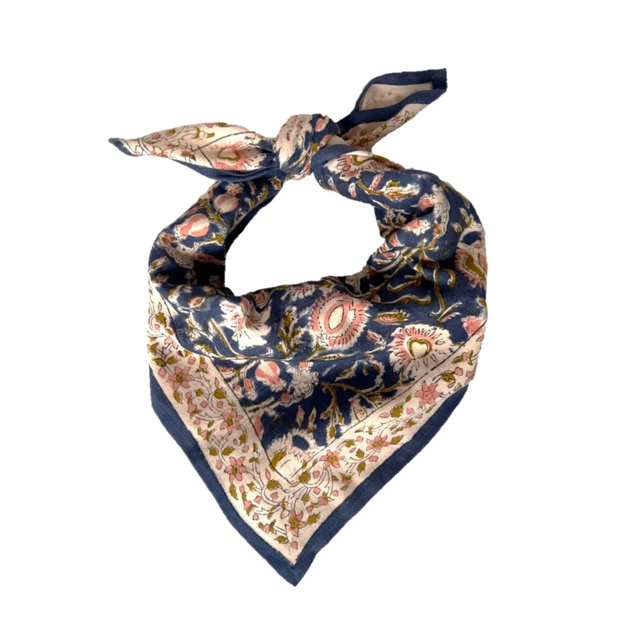 Foulard indien enfant miraj indigo - Bonheur du Jour Paris - Lili Margaret