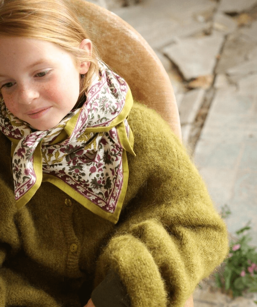 Foulard indien femme – Mina Améthyste - Lili Margaret