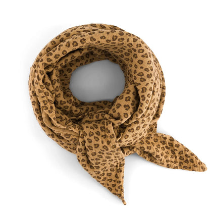 Foulard léopard enfant café - Rose in april - Lili Margaret