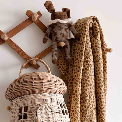 Foulard léopard enfant café - Rose in april - Lili Margaret