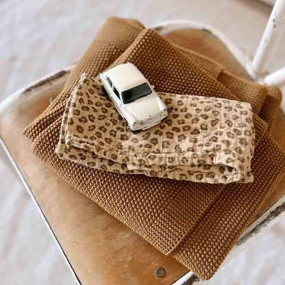 Foulard léopard enfant café - Rose in april - Lili Margaret