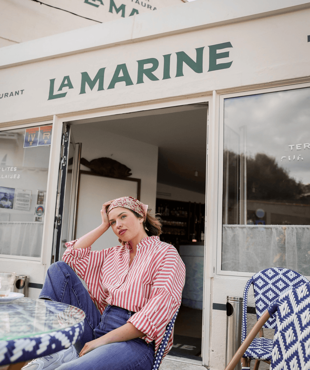 Foulard petit format Anjali Cerise