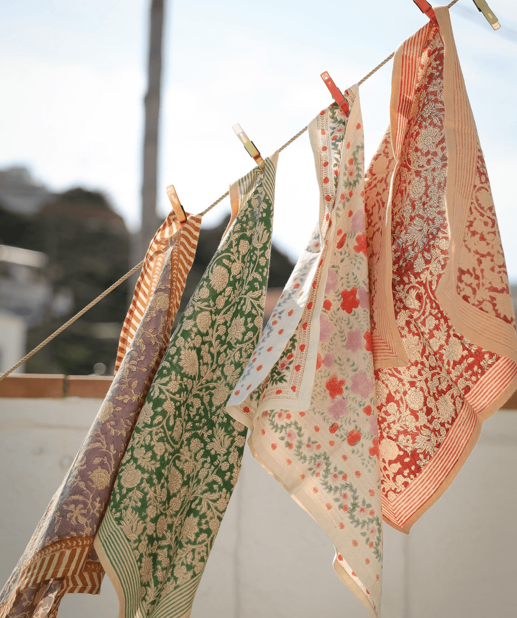 Foulard petit format Anjali Cerise
