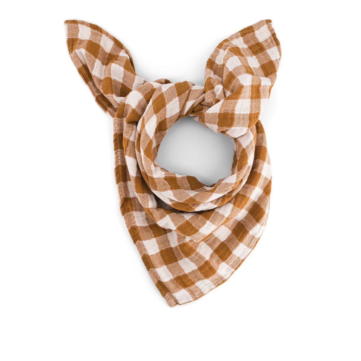 Foulard vichy caramel - Rose in april - Lili Margaret