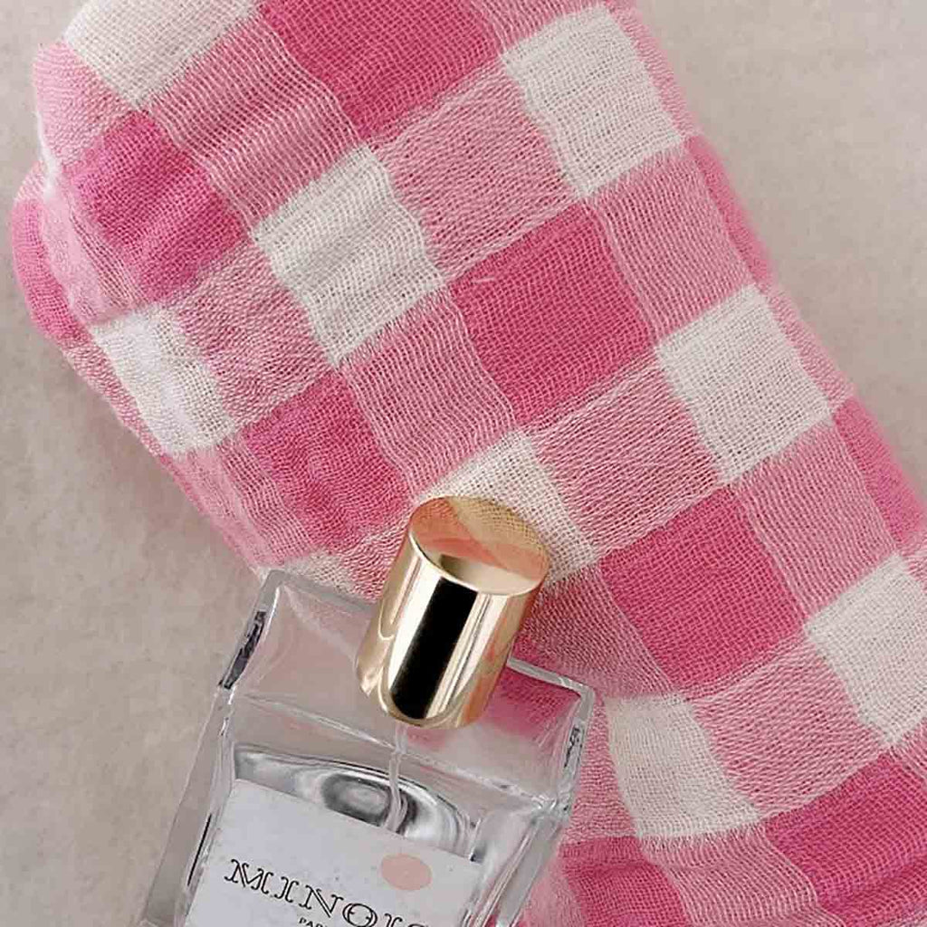 Foulard vichy rose fluo - Rose in april