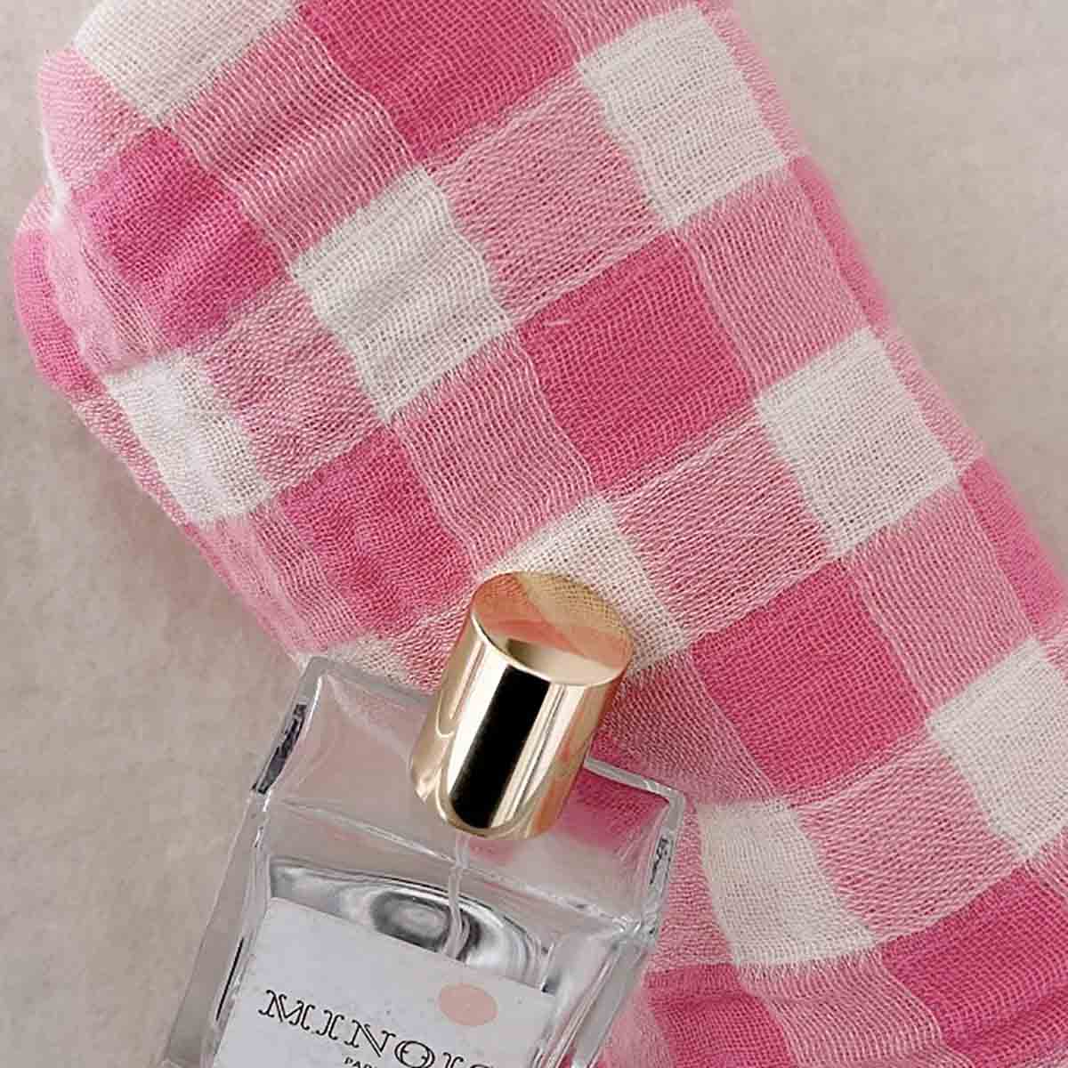 Foulard vichy rose fluo - Rose in april - Lili Margaret