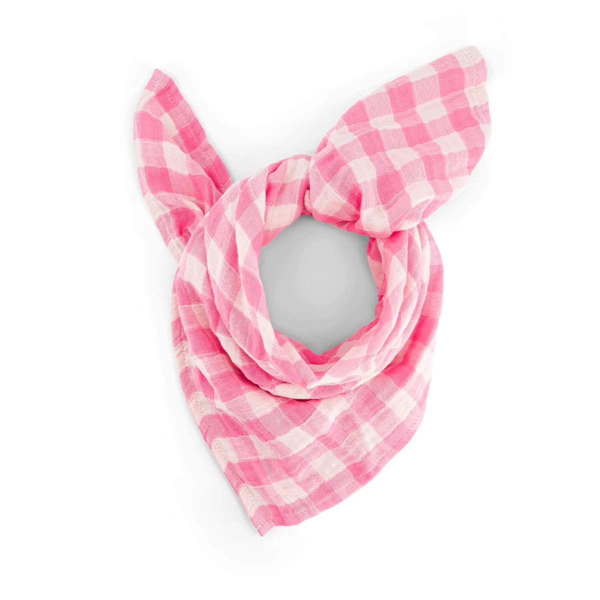 Foulard vichy rose fluo - Rose in april - Lili Margaret