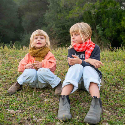 Foulard vichy Rouge/Rose - Rose in april - Lili Margaret