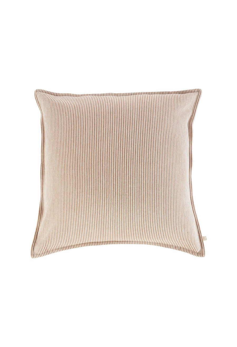 Housse de coussin 50X50 cm Rayures Argile