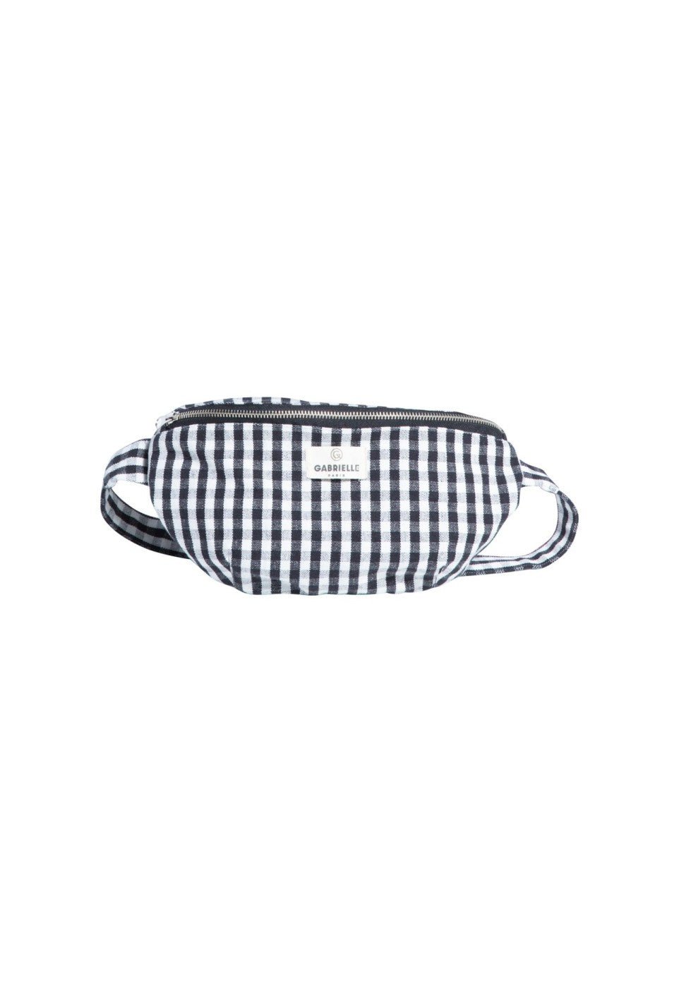 Sac banane femme en coton Vichy Black - Gabrielle Paris - vue 4