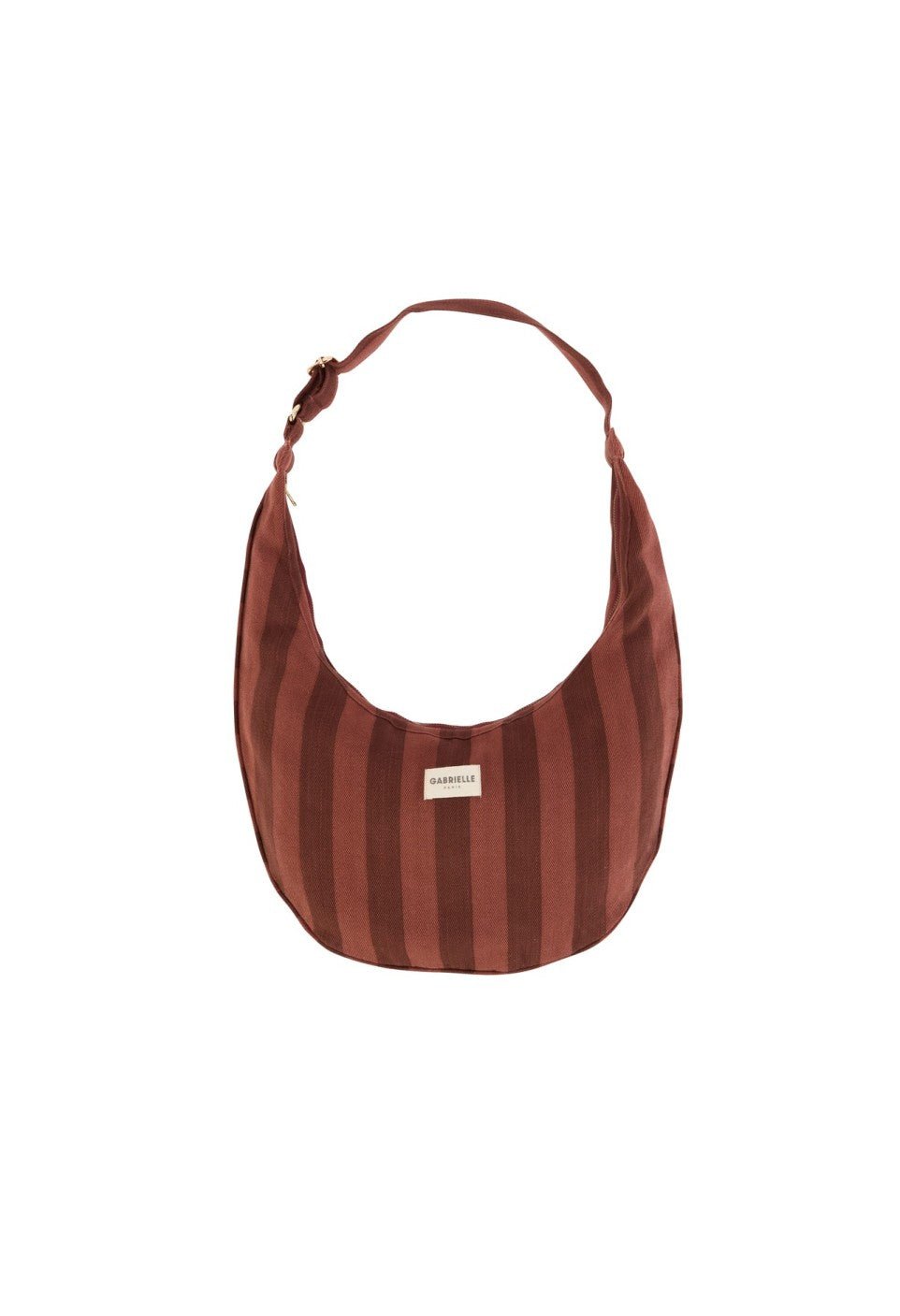 Sac demi-lune femme New B en coton Rayures Saint-Honoré - Gabrielle Paris - vue 4