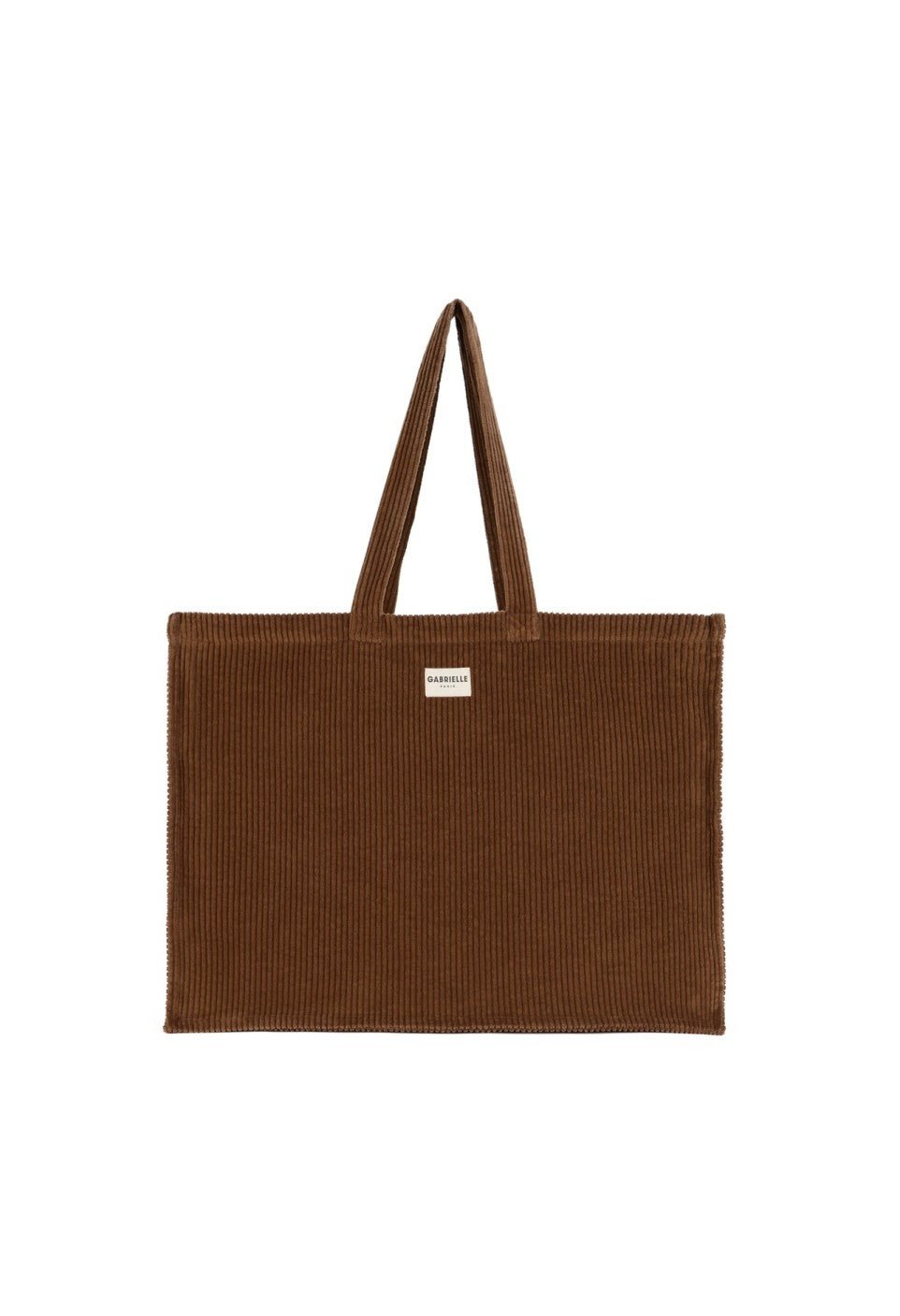 Sac week-end femme en velours camel - Gabrielle Paris - vue 4