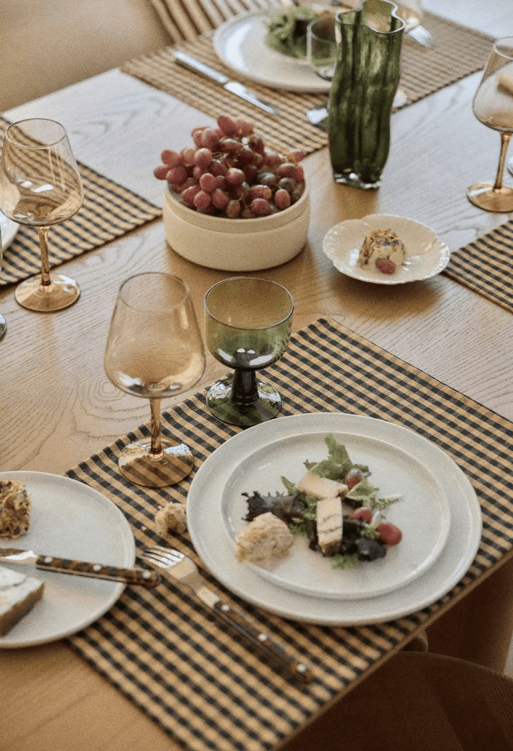 Set de table en coton à carreaux Vichy Café-Gabrielle Paris-Sets de table
