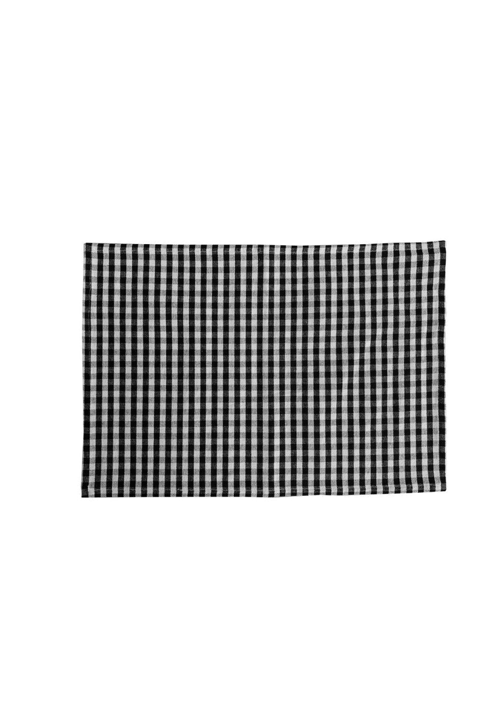Set de table en coton Vichy Black - Gabrielle Paris - vue 5