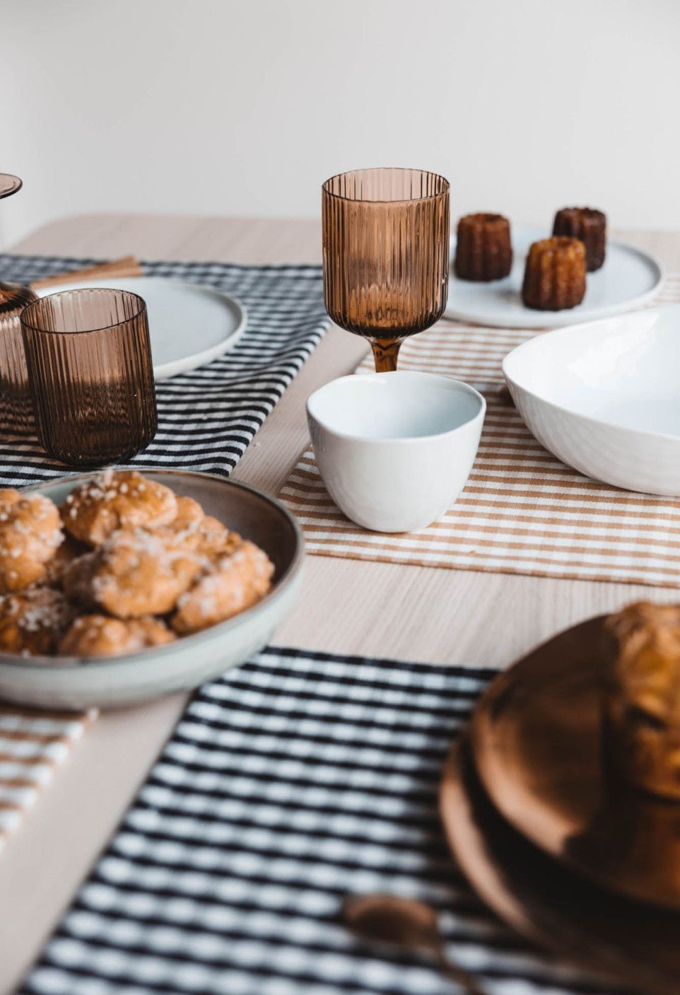 Set de table en coton Vichy Black - Gabrielle Paris - vue 2