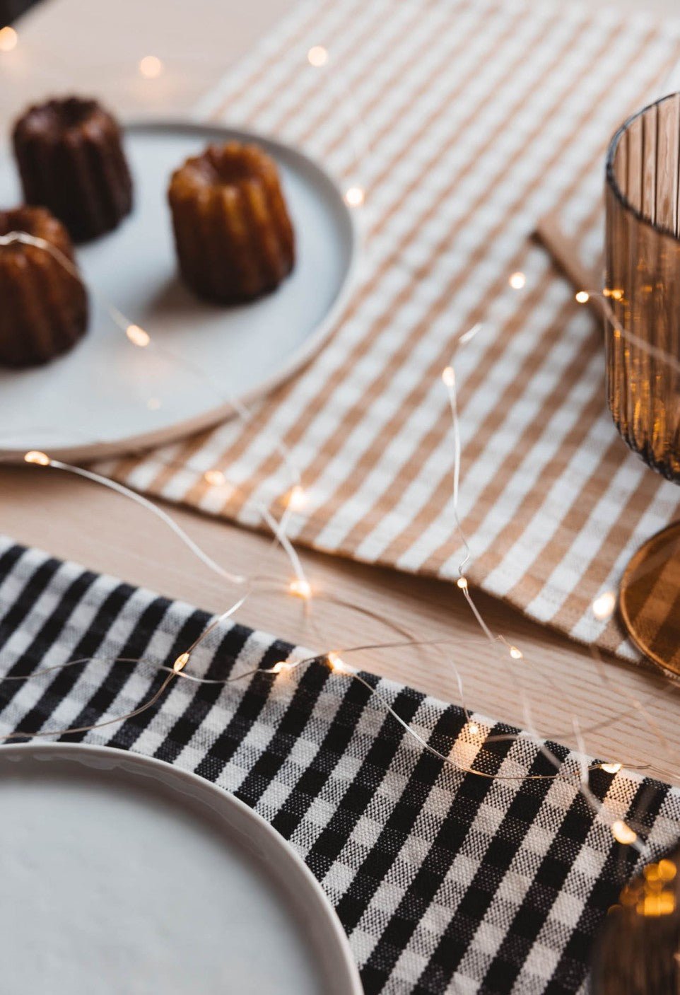 Set de table en coton Vichy Black - Gabrielle Paris - vue 3