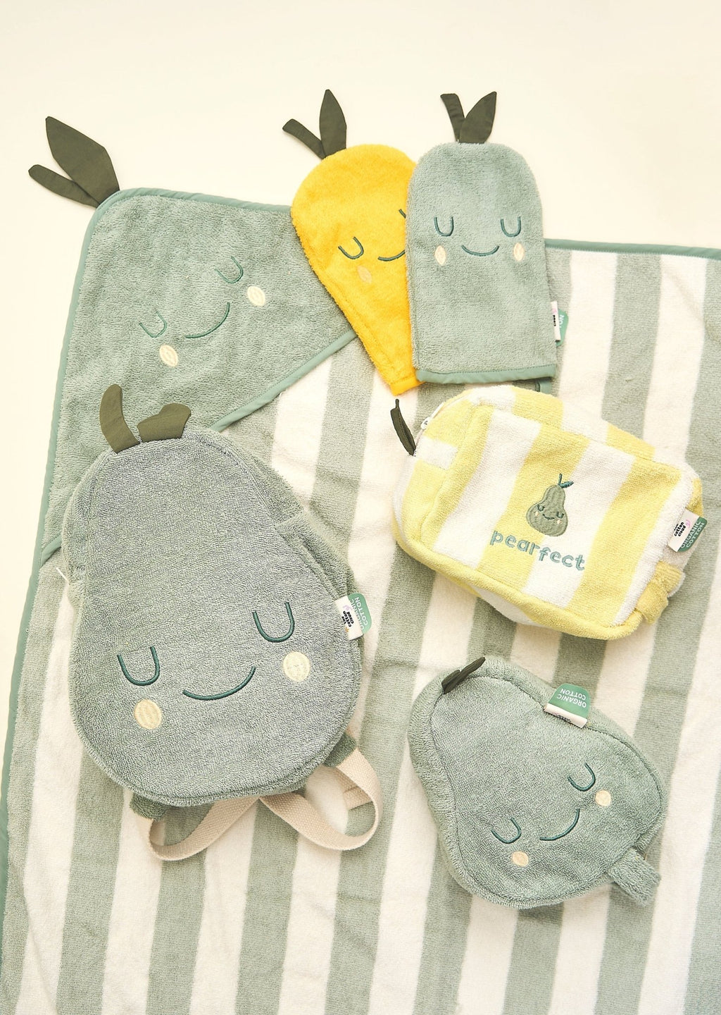 Gants de toilette enfant coton éponge - lot de 2 - the cotton cloud