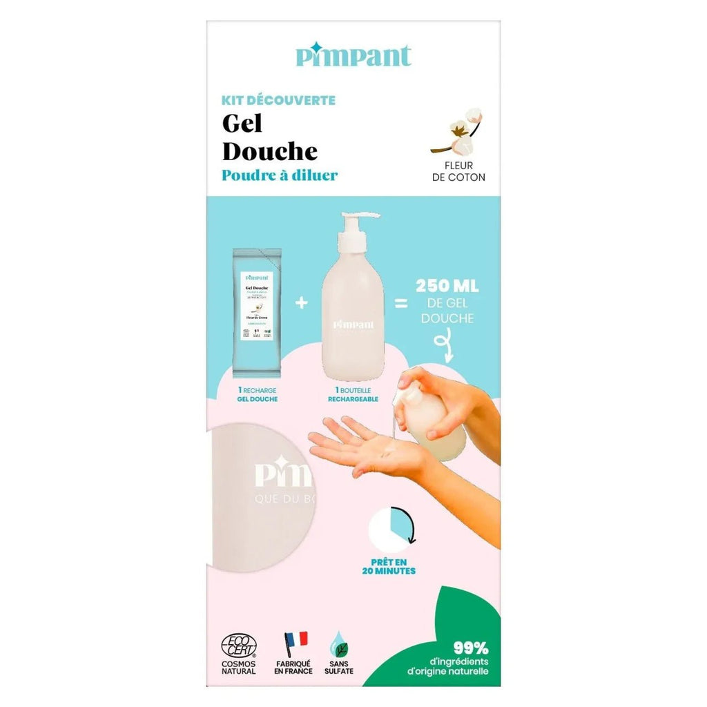 Pimpant - Gel douche bio | Kit découverte Fleur de Coton