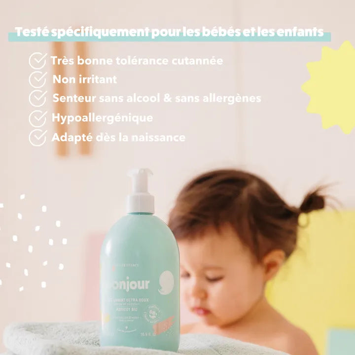 GEL LAVANT BÉBÉ ET ENFANT CORPS &amp; CHEVEUX - Monjour