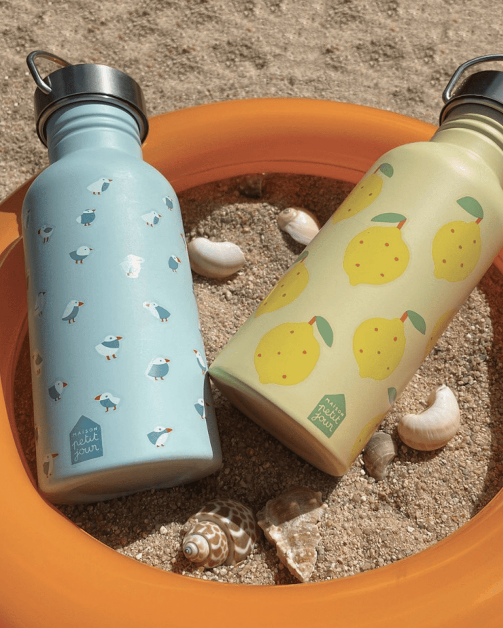 Gourde en inox enfant les mouettes - petit jour