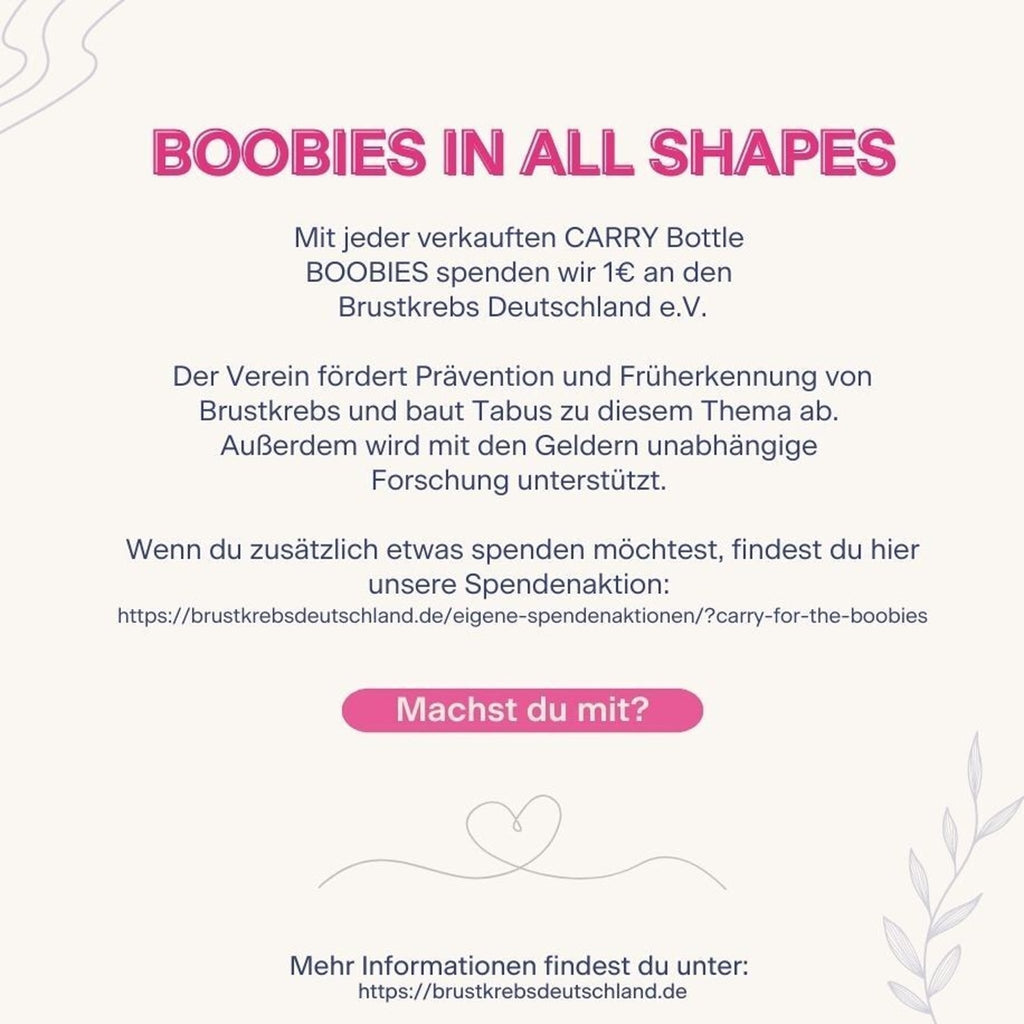 Gourde en verre boobies - carry