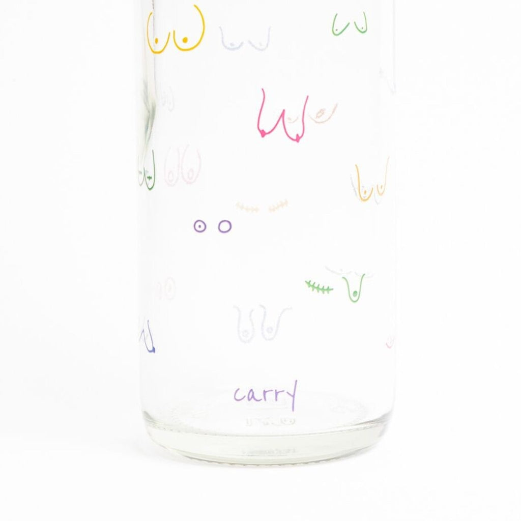 Gourde en verre boobies - carry