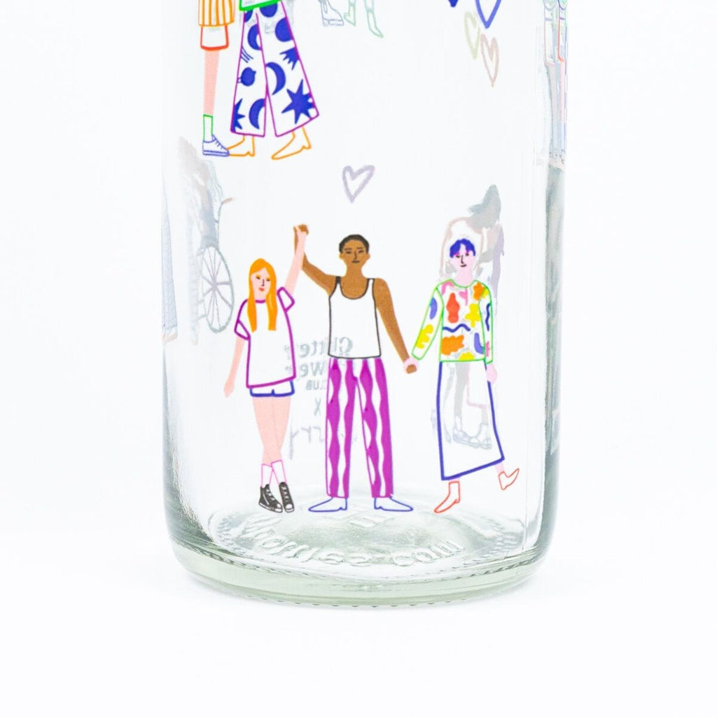 Gourde en verre love is love - carry