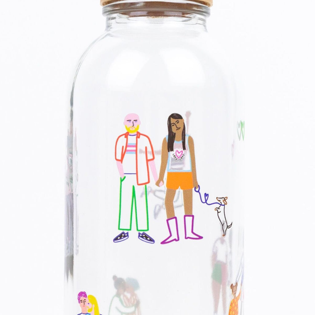 Gourde en verre love is love - carry