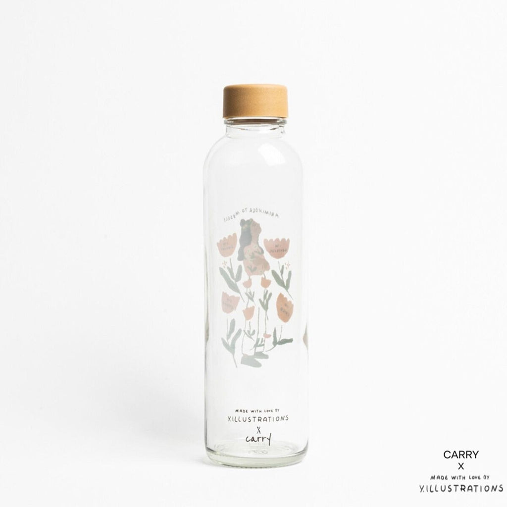 Gourde en verre reminder to myself - carry