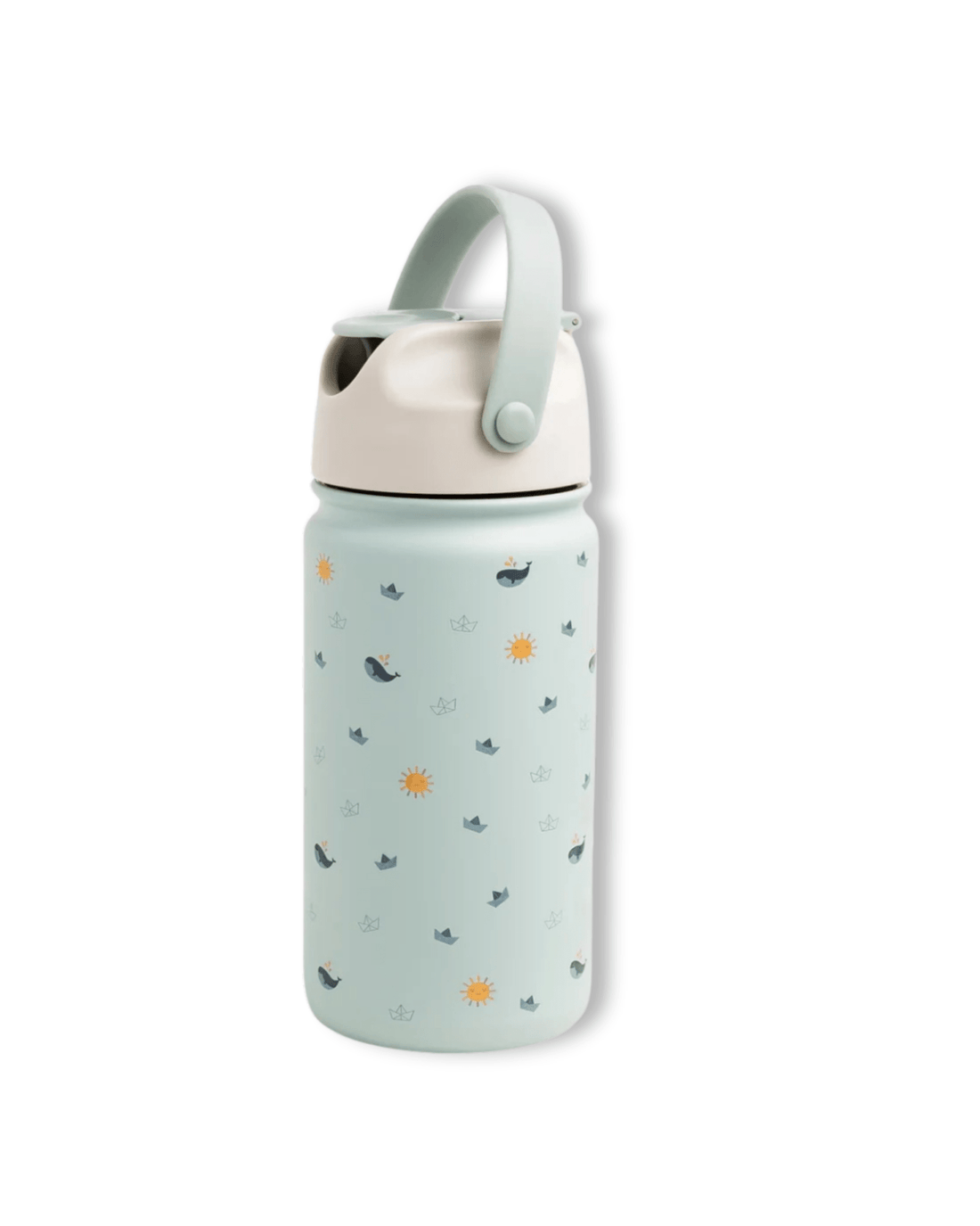 Gourde enfant isotherme baleine bleue - The Cotton Cloud - Lili Margaret